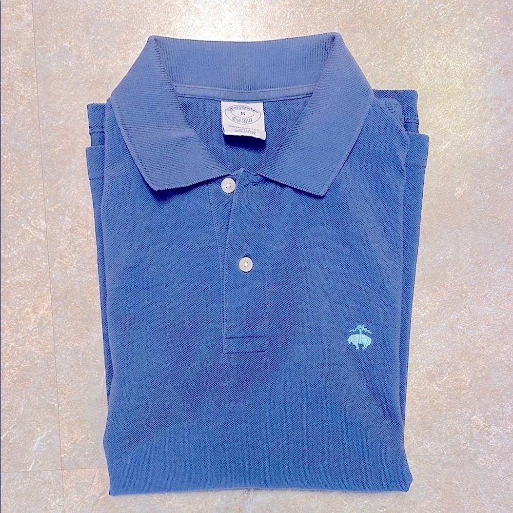 Brooks Brothers Slate Blue Performance Polo